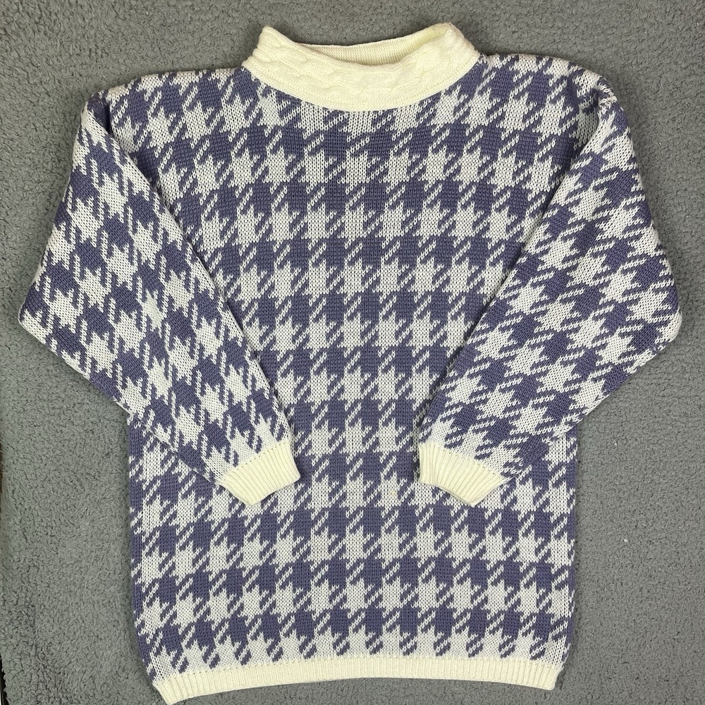 Vintage Maggie Lawrence Sweater Women's 14/16 Acrylic Fair Isle USA